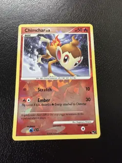 Chimchar 12/17 Cracked Ice Reverse Holo POP Series 8 Pokemon English MP - Image 2