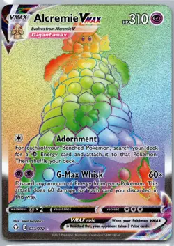 Pokemon TCG Alcremie VMAX 73/72 Shining Fates NM - Image 1