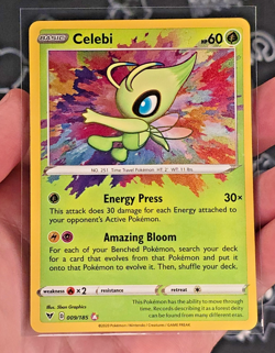 Celebi 009/185 Amazing Rare - Pokemon Sword & Shield: Vivid Voltage Holo - NM - Image 1