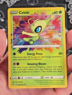 Celebi 009/185 Amazing Rare - Pokemon Sword & Shield: Vivid Voltage Holo - NM - Image 2