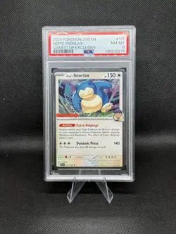 2025 Pokemon JTG Hop’s Snorlax #117 PSA 8 GameStop Exclusive Journey Together EN - Image 1