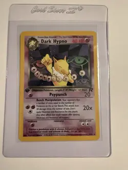 Pokemon Dark Hypno 9/82 Team Rocket Holo Rare 1st Edition 60 HP WOTC - Image 1