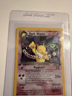 Pokemon Dark Hypno 9/82 Team Rocket Holo Rare 1st Edition 60 HP WOTC - Image 2