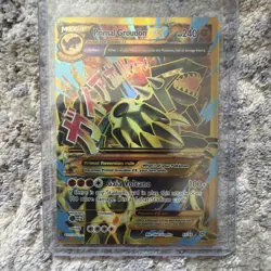 Pokemon TCG MEGA Primal Groudon-EX Holo Rare 97/98 ULTRA RARE!!! - Image 1