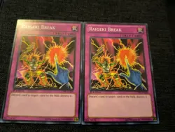 Raigeki Break LCYW-EN286 Legendary Collection 3 Super Rare X2 - Image 1