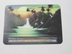 Pristine Paradise Non-Foil Unique Sorcery Beta TCG Trading Card - Image 1