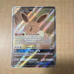 Pokemon Eevee GX SM233 Promo Holo Boost Dash HP160 Single Card - Image 1