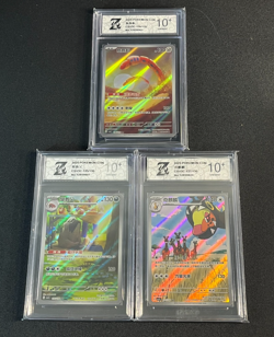 Pokemon CHN 3pcs Chinese cards CSV3C 136 135 137/130 AR Graded10 - Image 1