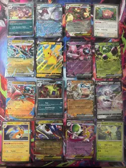 Pokemon 16 Card Lot nm V Max Mega Amazing Ex HOLO Rare Hits Only A38 English - Image 1