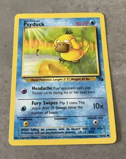 Psyduck 53/62 | Base Set Fossil | Non Holo Pokemon Card Great condition! - Image 1
