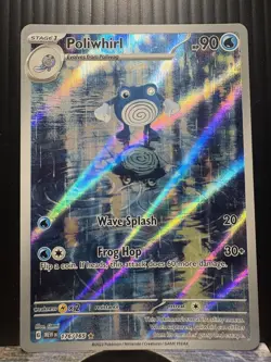 Poliwhirl 176/165 SV Pokemon TCG Scarlet & Violet 151 Illustration Rare IR Card - Image 1