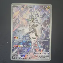 Pokemon N's Reshiram Illustration Rare Holo 167/159 Sv09 Card - Image 1