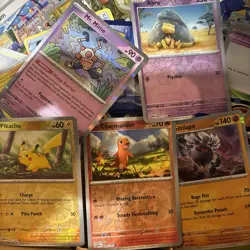 Pokemon TCG EX Holo Lot Mew EX 193/165 + OVER 100 cards and a coin - Image 3