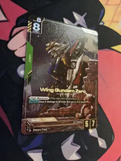 Wing Gundam Zero GD01-024 LR+ Alt Art GUNDAM TCG CARD ENGLISH NEWTYPE RISING - Image 2