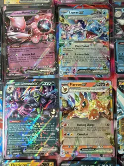 Pokemon 16 Card Lot nm V Max Mega Amazing Ex HOLO Rare Hits Only A37 English - Image 2