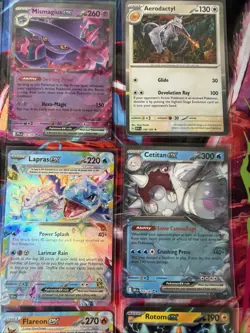 Pokemon 16 Card Lot nm V Max Mega Amazing Ex HOLO Rare Hits Only A37 English - Image 5