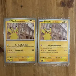 Pikachu At The Museum Jumbo Promo card x2 [NEW SEALED][2 CARDS] - Image 1