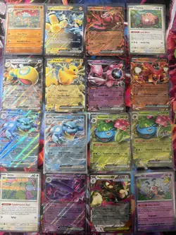 Pokemon 16 Card Lot nm V Max Mega Amazing Ex HOLO Rare Hits Only A36 English - Image 1