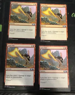 Lava Axe X4 M19 Core Set 2019 Magic the Gathering MTG - Image 1