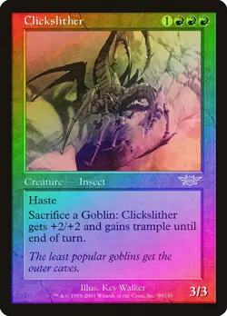 Magic the Gathering CLICKSLITHER #90/145 FOIL Red Rare Unplayed 2003 - Image 1