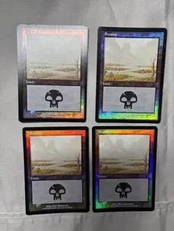 Mtg Swamp X4 (340) Mercadian Masques Foil Mint Never Played - Image 1