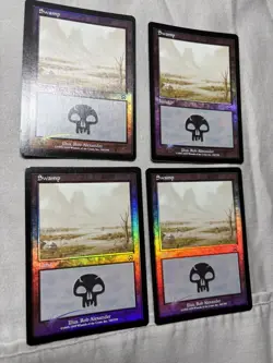 Mtg Swamp X4 (340) Mercadian Masques Foil Mint Never Played - Image 2