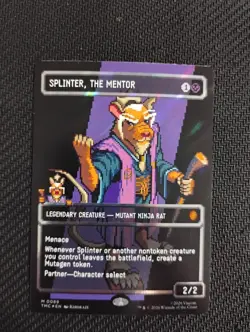 Splinter, the Mentor (0089) (Borderless) (Surge Foil) Commander: TMNT - Image 1
