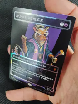 Splinter, the Mentor (0089) (Borderless) (Surge Foil) Commander: TMNT - Image 2