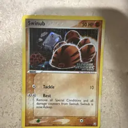 Pokemon Swinub EX Team Rocket Returns 76/109 Nintendo Basic 50HP 10 Common TCG - Image 1