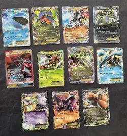 Mixed Pokemon TCG 11 Card Lot EX GX Holo - Image 1