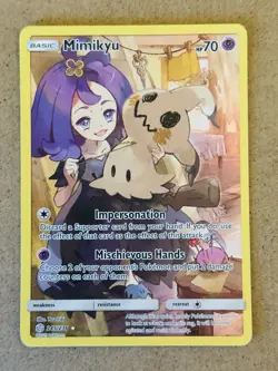 Pokemon Mimikyu 245/236- Secret Rare Full Art Holo- Cosmic Eclipse - Image 1