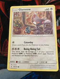 Pokemon TCG Glameow Unbroken Bonds 159/214 Regular Common-NM - Image 1
