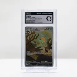 Pokemon Omanyte holo #180 Illustration rare Scarlet & Violet 151 2023 - CGC 9.5 - Image 2