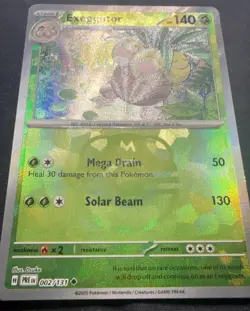 Pokemon TCG Exeggutor 002/131 Prismatic Evolutions Master Ball Holo Rare - Image 3