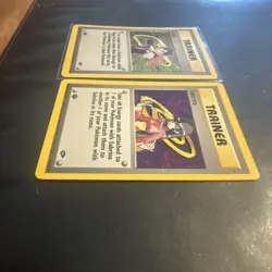 2000 POKEMON GYM CHALLENGE 19/20 SABRINA & KOGA HOLO-1ST EDITION FLAWLESS Pristi - Image 3