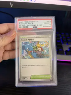 Pokemon 2023 World Championships Paradise Resort SVP 045 Promo PT PSA 10 - Image 1