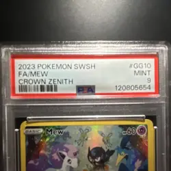 Pokemon 2023 Mew GG10/GG70 Crown Zenith Galarian Gallery Holo Ultra Rare PSA 9 - Image 2