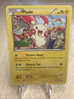 Plusle 31/111 & Minun 32/111 Pokemon B&W Furious Fists 2014 Connecting Art - Image 5