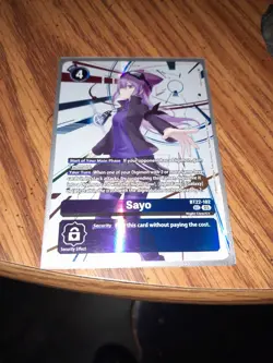 Digimon Card Game Sayo BT22-102 Secret Rare Cyber Eden - Image 1