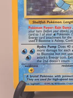 Blastoise Base Set Holo Rare 002/102 Vintage Pokemon Card - Image 5