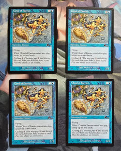 Cloud of Faeries 4x Urza's Legacy MTG MP Magic The Gathering Playset - Image 1