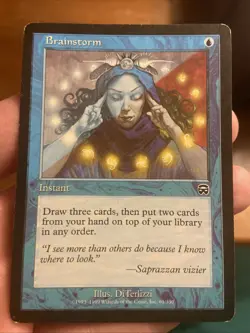 Brainstorm MTG Alter/Altered Art - Image 1