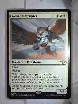 Aven Interrupter - R4 - MTG - Oulaws of Thunder Junction (OTJ) - Image 1