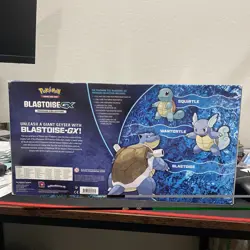 SEALED POKEMON TCG: BLASTOISE GX PREMIUM COLLECTION BOX BIG PROMO CARD & PACKS - Image 4