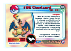 Topps Pokemon #06 Charizard Nonfoil - Image 2
