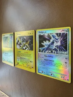 Lot of 3 Pokemon Reverse Holo Cards — Treecko, Raikou, Dialga — Possible Altered - Image 3