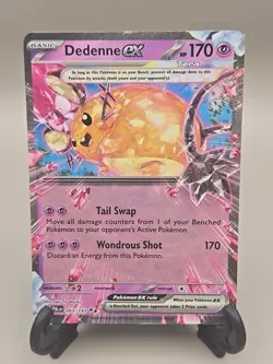Pokemon S&V Paldea Evolved Dedenne EX 093/193 Double Rare - Image 1