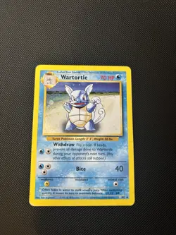 Pokemon Wartortle Evolution Box Error 42/102 Base Set - Image 1