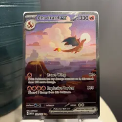 Pokemon 2023 - Charizard ex 199/165 - Scarlet & Violet 151 Holo - Near Mint! - Image 3