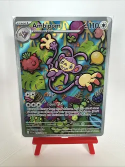 Ambipom 107/094 Illustration Rare Pokemon ME Phantasmal Flames NM - Image 1